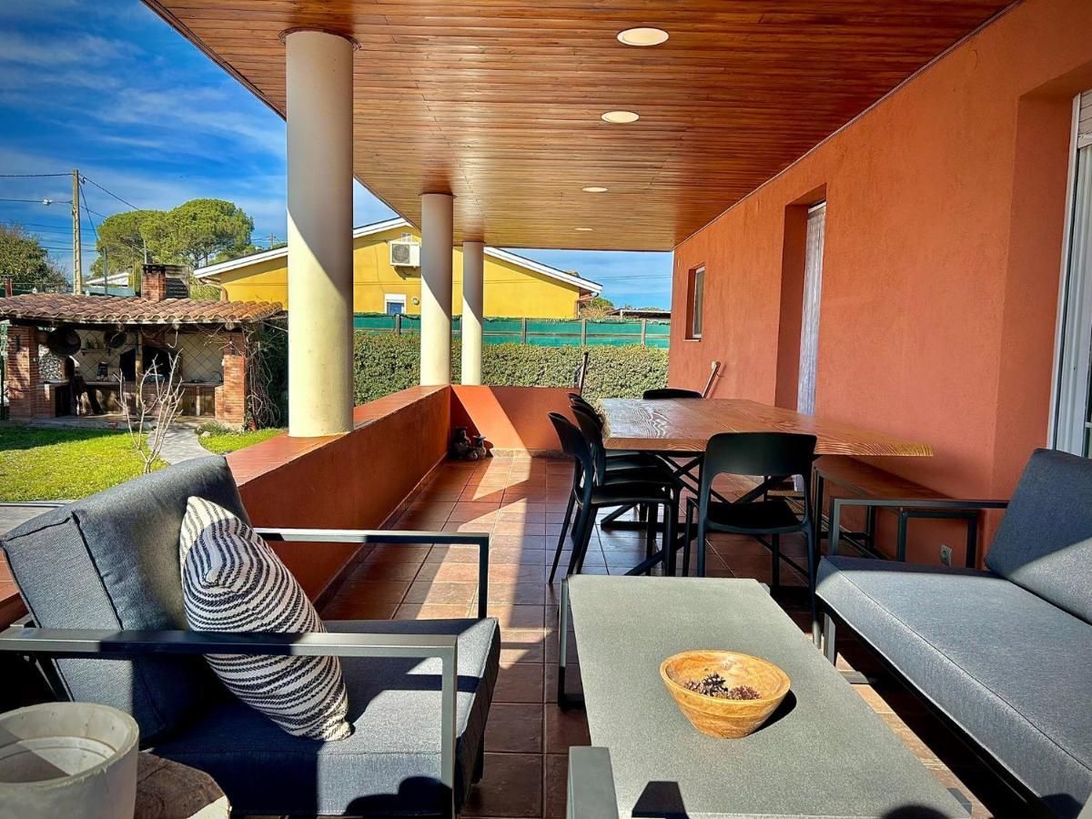 Piscina De Sal Barbacoa Wifi, Parking Gratis, 3 Min Pga Casa El Roble Vila Girona Exterior foto