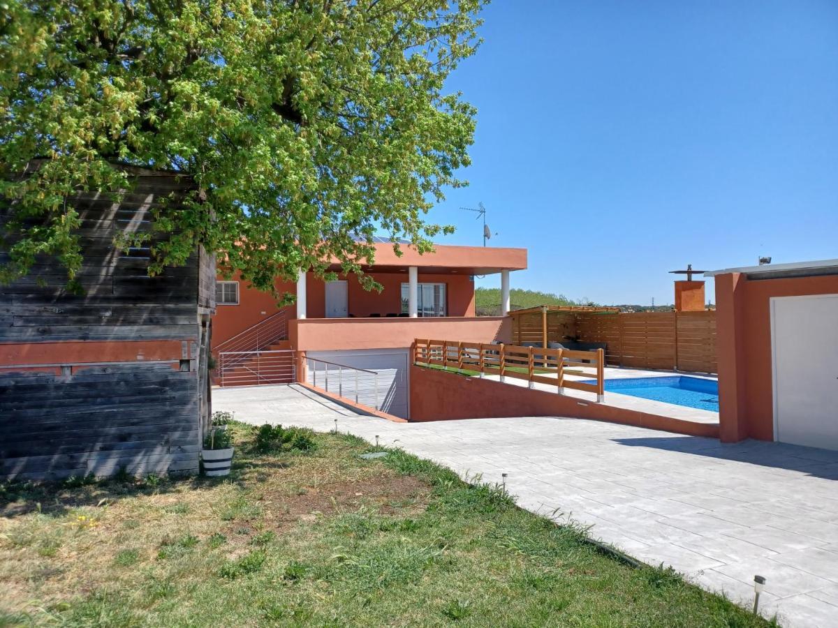 Piscina De Sal Barbacoa Wifi, Parking Gratis, 3 Min Pga Casa El Roble Vila Girona Exterior foto